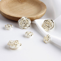 Stylish Resin Rose Earrings with Holes - DIY Jewelry Earrings - Handmade Accessories - Bulk Materials