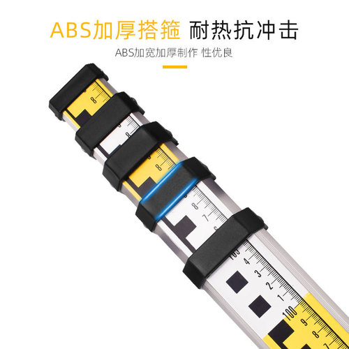 Factory Direct Sale 3-meter 5-meter 7-meter Aluminum Alloy Leveling Instrument Total Station Theodolite Dual-sided Telescopic Ruler