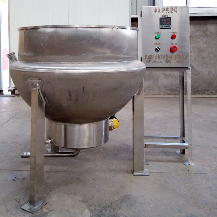 电加热立式熬糖夹层锅100L电加热夹层锅升温快制作周期短夹层锅