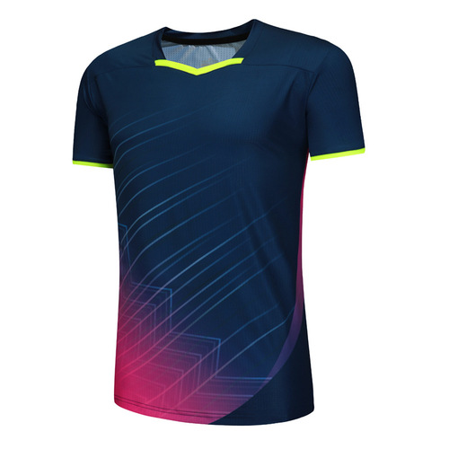 Summer Slim-fit Badminton Jersey Women's Skirt Breathable Quick-drying Ping-pong Volleyball Uniform Men's Training Printed T-shirt Sports Suit