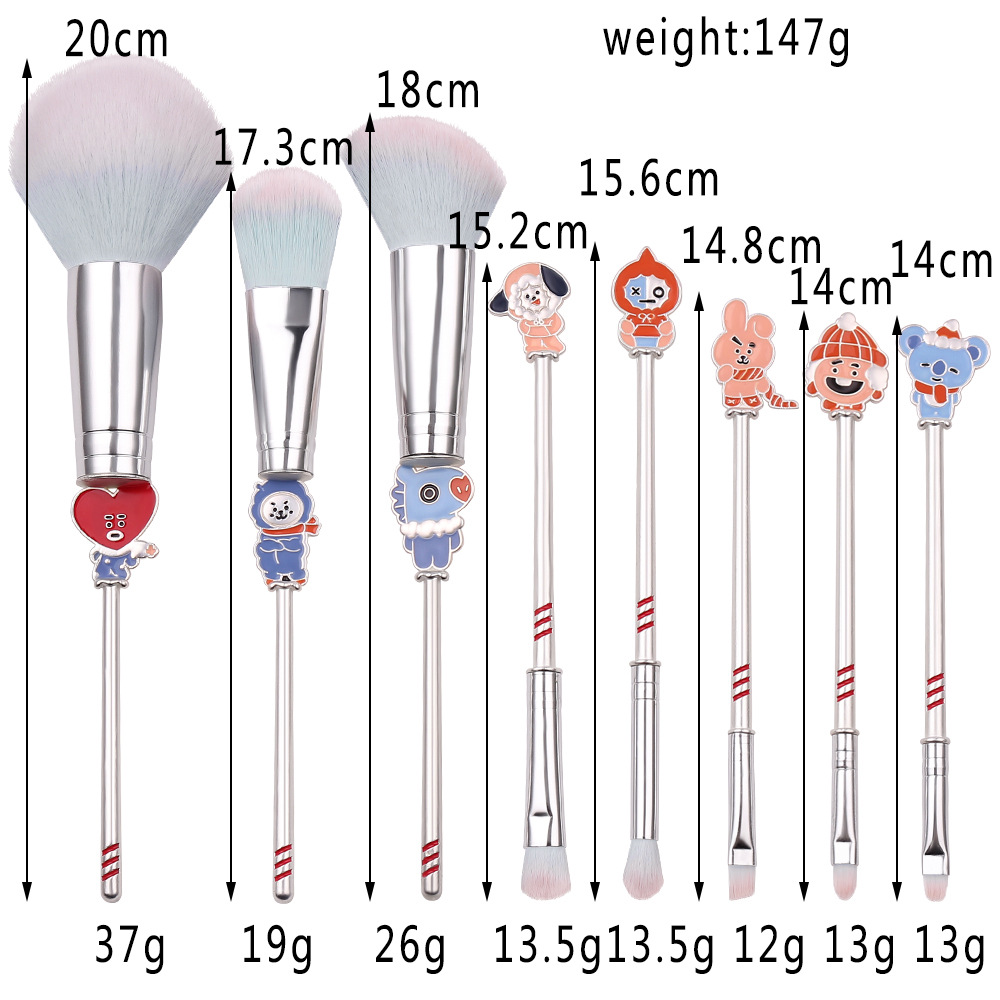 BT21 Makeup Brushes Sets BTS Official Merch BTS Merchandise