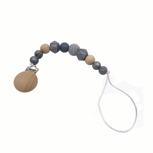 New factory direct sales baby silicone pacifier chain baby teething toys anti-fall chain maternal and infant supplies