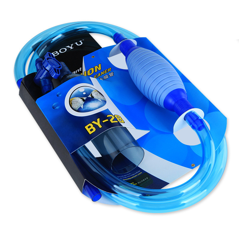 博宇换水管半自动洗沙器虹吸管鱼缸换水器抽水器吸便器清洁工具X