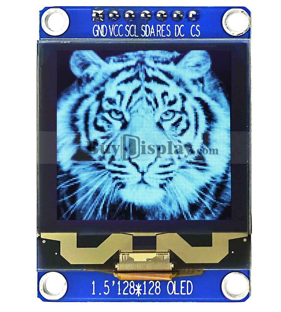 128x128 Grayscale OLED Module