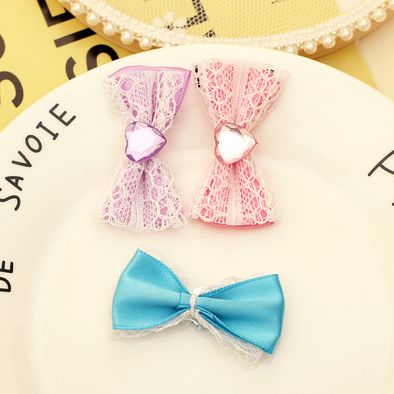 涤纶花边双层带桃心