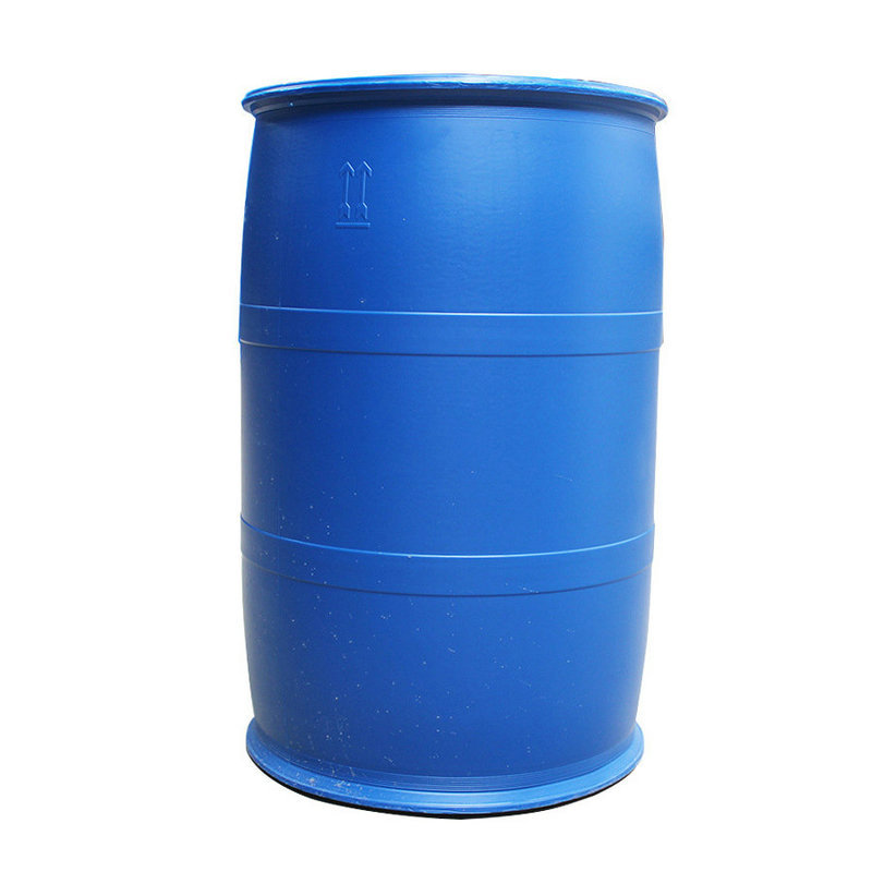 厂家直销200L升双环塑料桶200kg公斤圆形小口蓝色闭口化工包装桶