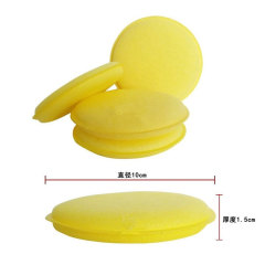 Factory direct sales edge waxing sponge 12 starting fine material waxing uniform wax saving car cleaning sponge