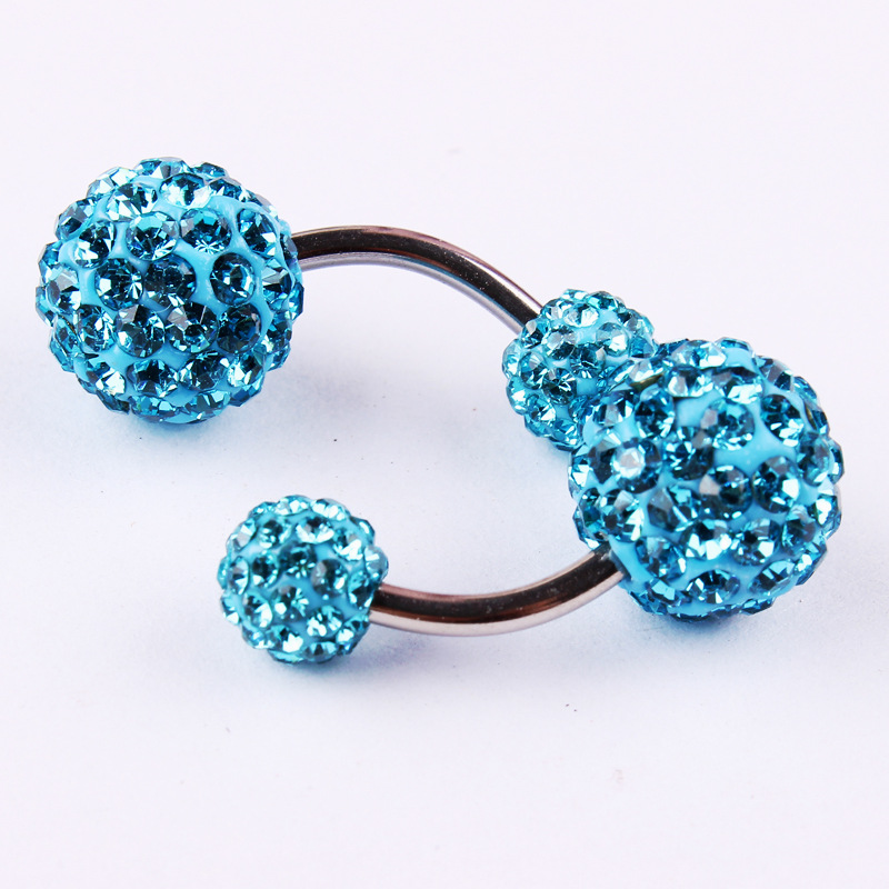 Pointed titanium steel lip stud product view