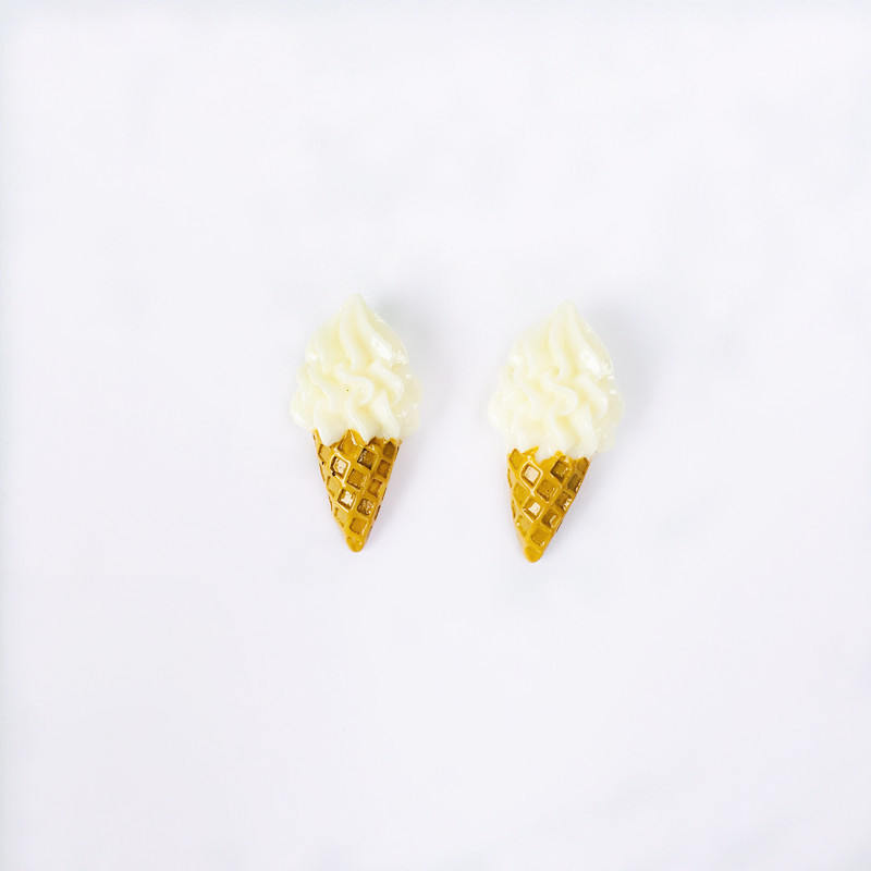 Resin Material 1 Pair Cute Ice Cream Resin Women's Earrings