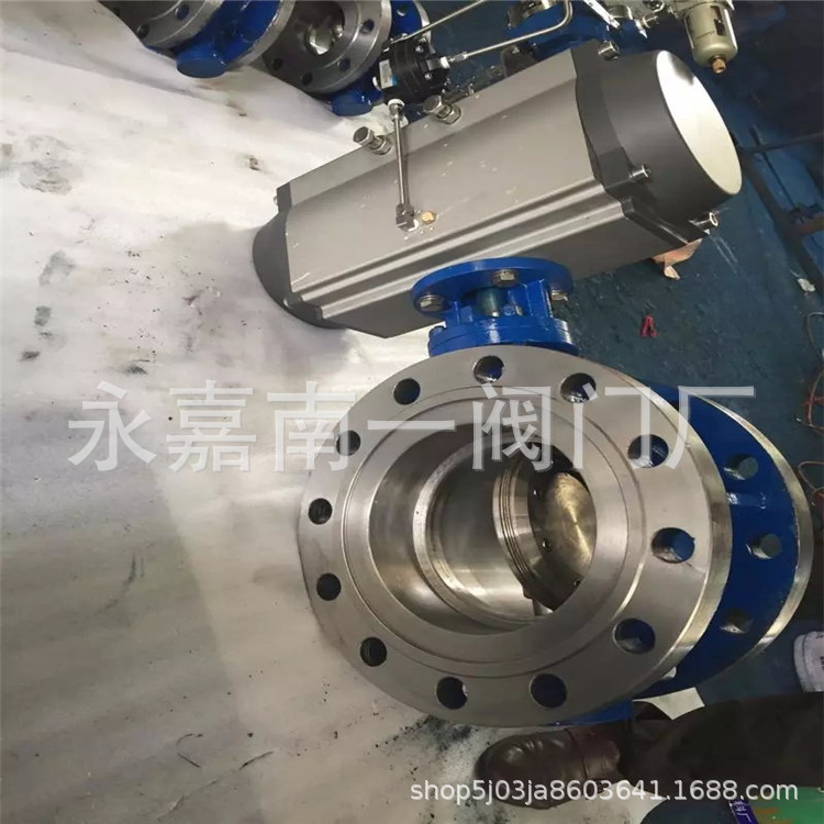 温州批发供应 D643H-16C DN80 三篇心属硬密封蝶阀 气动法兰蝶阀