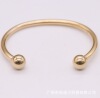 Classic glossy bracelet stainless steel, Korean style, simple and elegant design