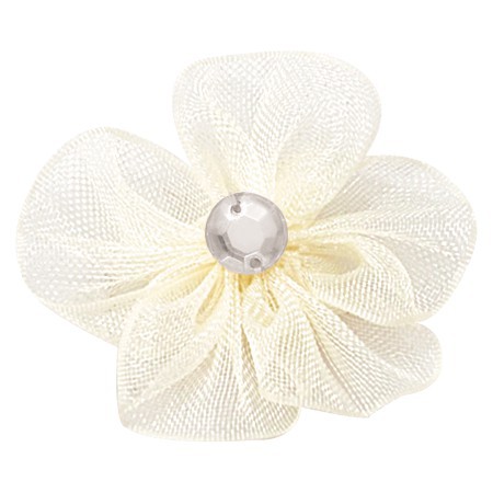 Yao Ming tejido a mano 3cm cinta flor horquilla accesorios decorativos DIY hecho a mano material de producción creativa cinta flor