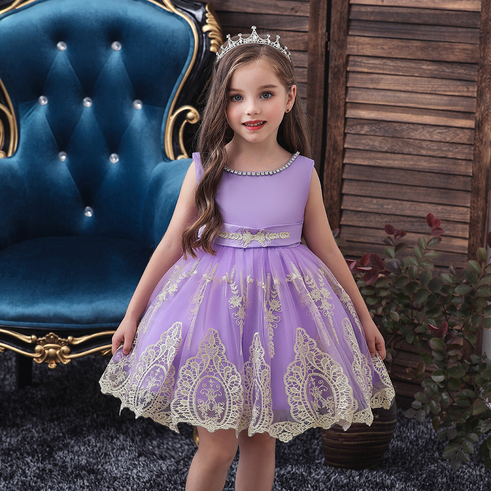 童裝批發(fā)女童公主裙兒童走秀禮服裙萬圣節(jié)兒童連衣裙一件代發(fā)752