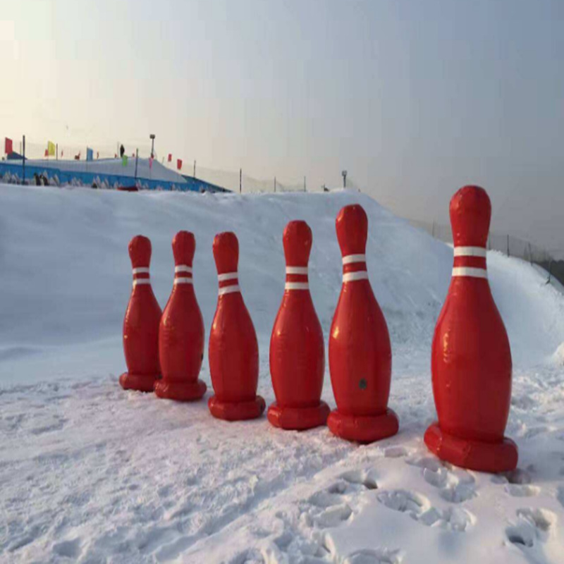 充气雪地悠波球保龄球草地滚筒碰撞球碰碰球耐寒加厚户外运动玩具|ru