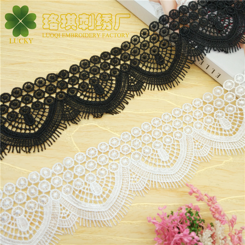 精品 宽5cm三排圈圈睫毛须须边 童服装家纺辅料 裙子配饰蕾丝花边