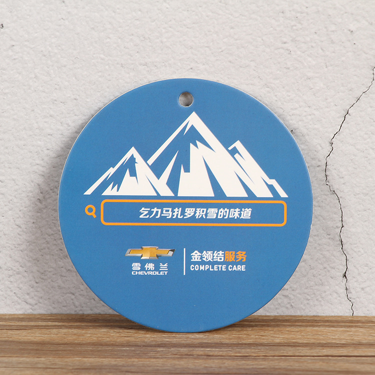 衣服标签物流挂牌定制牛皮纸圆形吊牌服装饰品包装吊卡可印LOGO