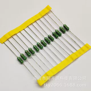 0410 1MH 1/2W 色码电感原厂全自动货生产正品大批量供应有现货