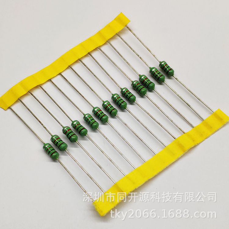 0410 1MH 1/2W 色码电感原厂全自动货生产正品大批量供应有现货