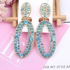 High-end metal fashionable universal earrings, simple and elegant design