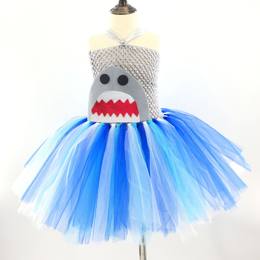 Shark children's performance clothing photography clothing children's skirt TUTU