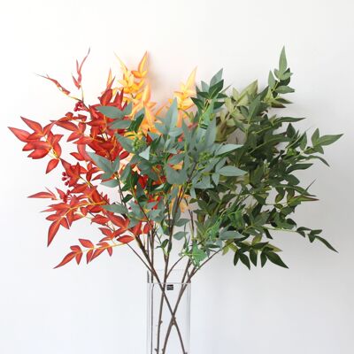 Simulation 5 Nandina Geranium fruit Single sunflower Home Furnishing Wedding celebration scene decorate direct deal