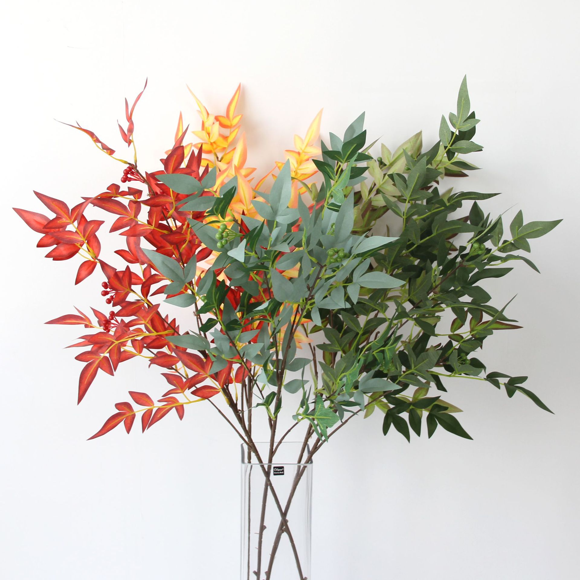Simulation 5 Nandina Geranium fruit Single sunflower Home Furnishing Wedding celebration scene decorate direct deal