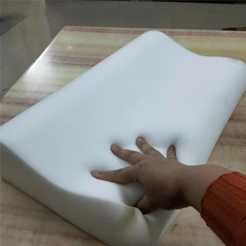 厂家批发记忆海绵枕芯白色50*35*10CM高密度可水洗慢回弹海绵
