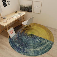 Minimalist Nordic round rug modern household living room coffee table bedroom bed side bed front cute basket computer chair pad