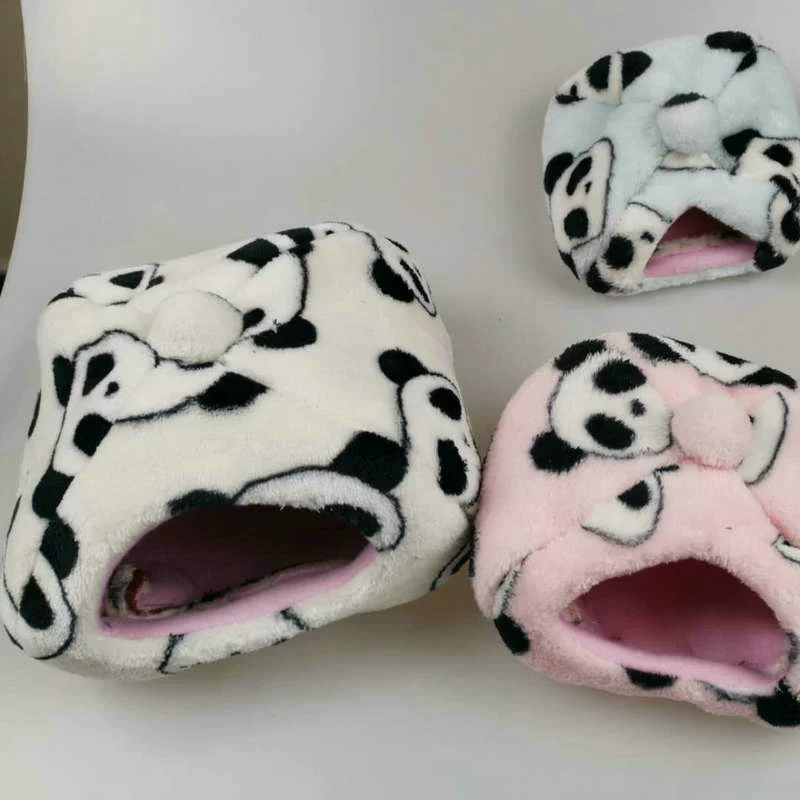 Хомяк хлопковое гнездо утолщенное плюшевое гнездо для домашних животных Golden Bear Cub морская свинка белка летяга гнездо Ежика зима