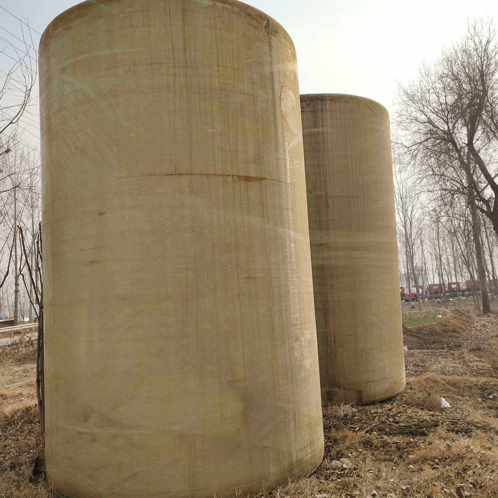 现货出售二*手30立方玻璃钢储罐 立式耐酸腐盐碱玻璃钢储罐