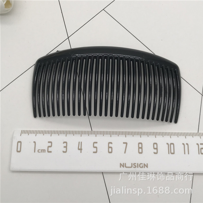 Venta caliente recomendar plástico medio tablero de luz todo el pelo negro peine insertar peine accesorios tocado un yuan tienda cabeza accesorios suministro