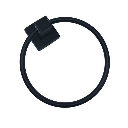 Factory direct sales stainless steel towel ring kitchen and bathroom hardware toilet paper holder hanger American black paper towel holder cross-border