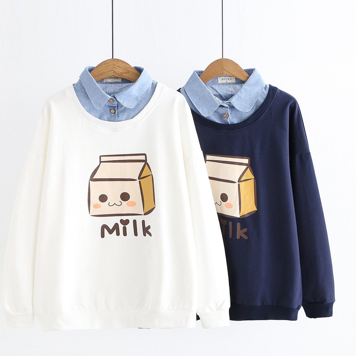 Banana Milk Cute Monkey Pullover