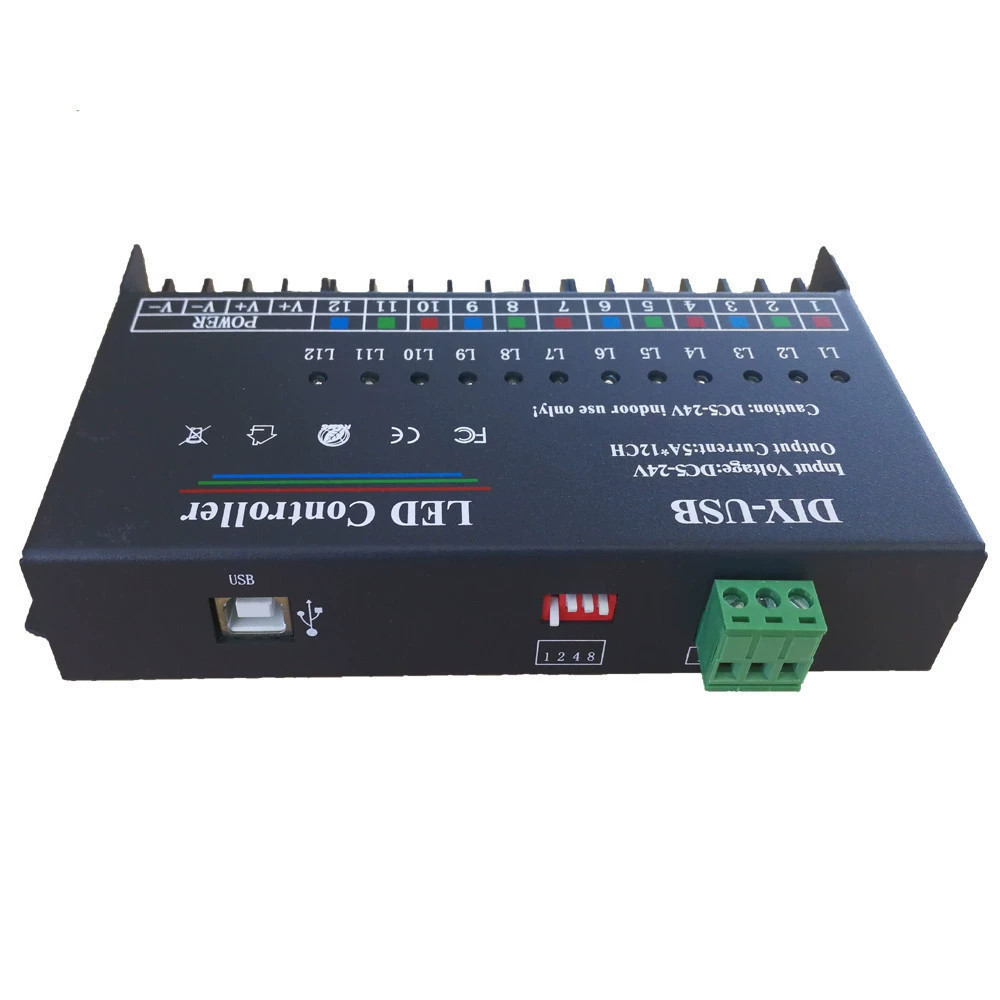Цветной легкий контроллер для программирования, 720W, DIY, 24V