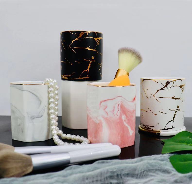Nordic ins Marbling pen container Lightning Storage Cup Storage bin Home Decoration