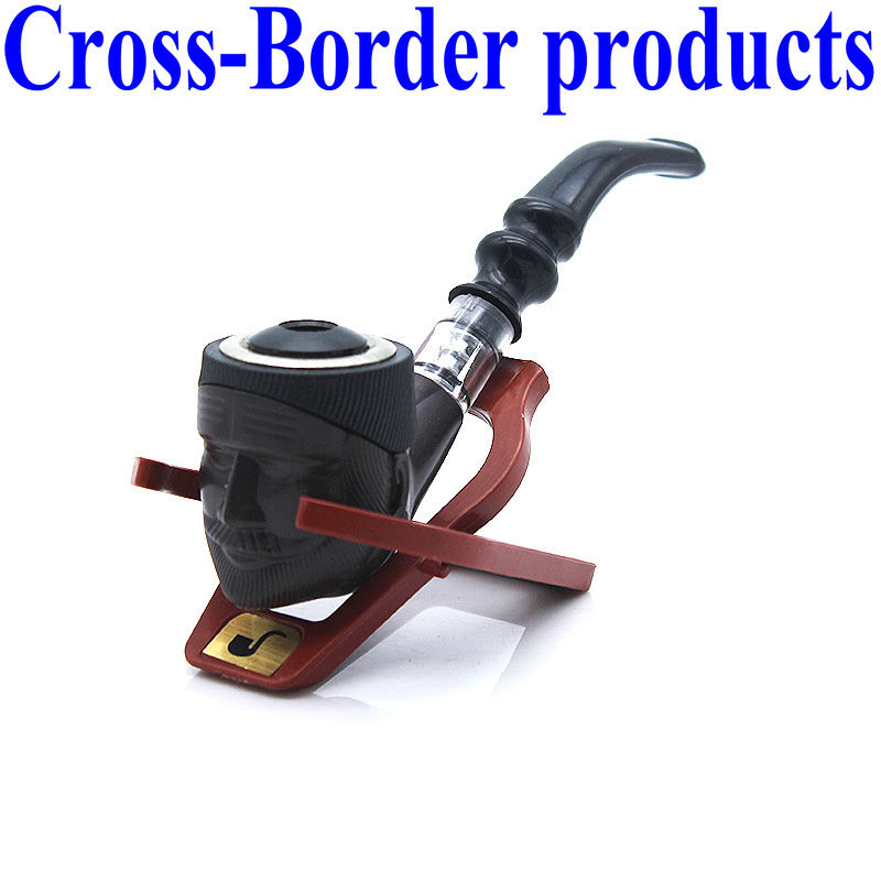 跨境供货爆款入门树脂胶木烟斗可拆卸两用树脂烟斗wood pipe