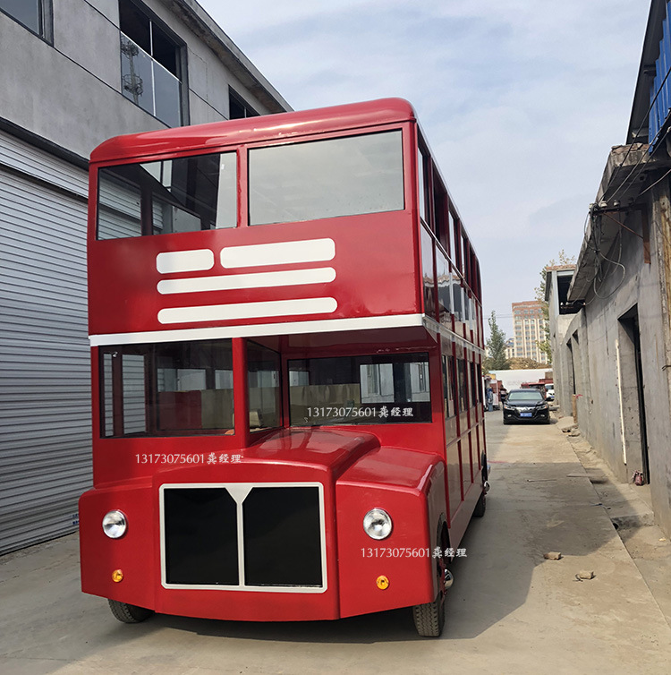 铁皮面包模型车水吧奶茶咖啡车商场小吃街头售卖车影楼酒吧|ru