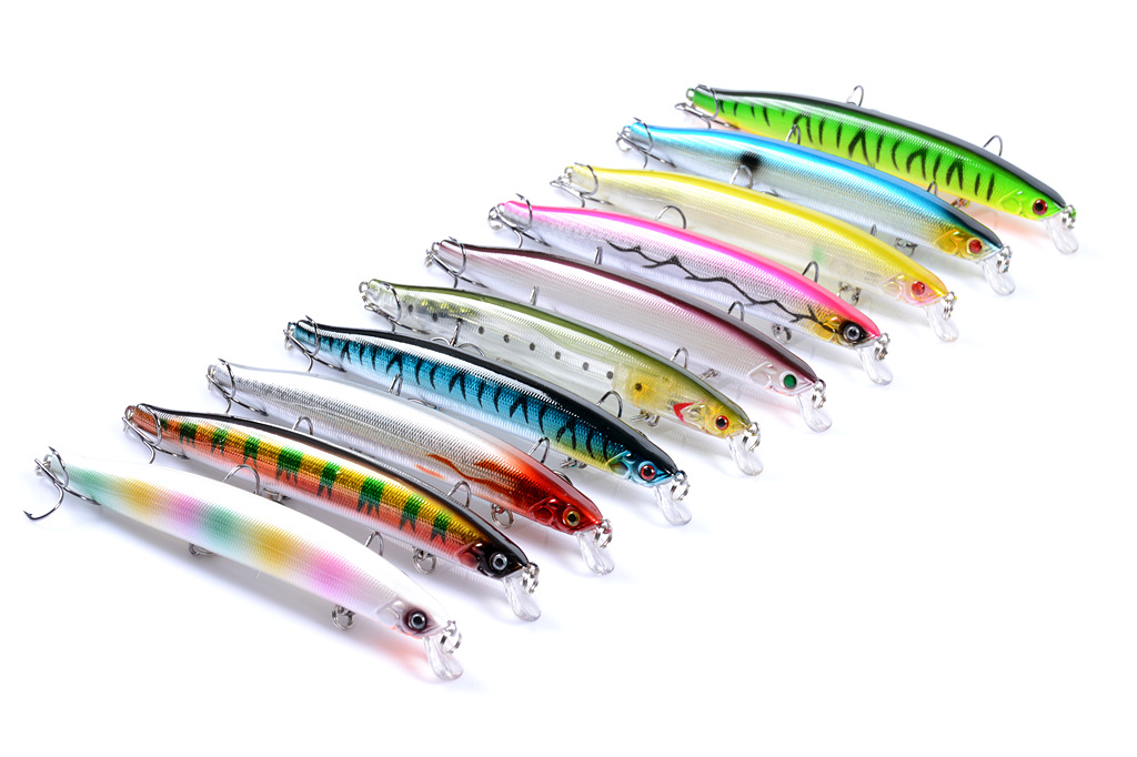 Suspending Minnow Lures Hard Baits Fresh Water Bass Swimbait Tackle Gear