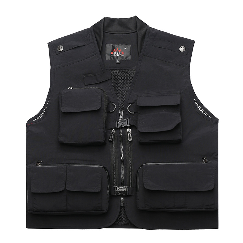 春夏新款多口袋网眼摄影马甲订做工作服婚庆马夹定制LOGO 165#|ms