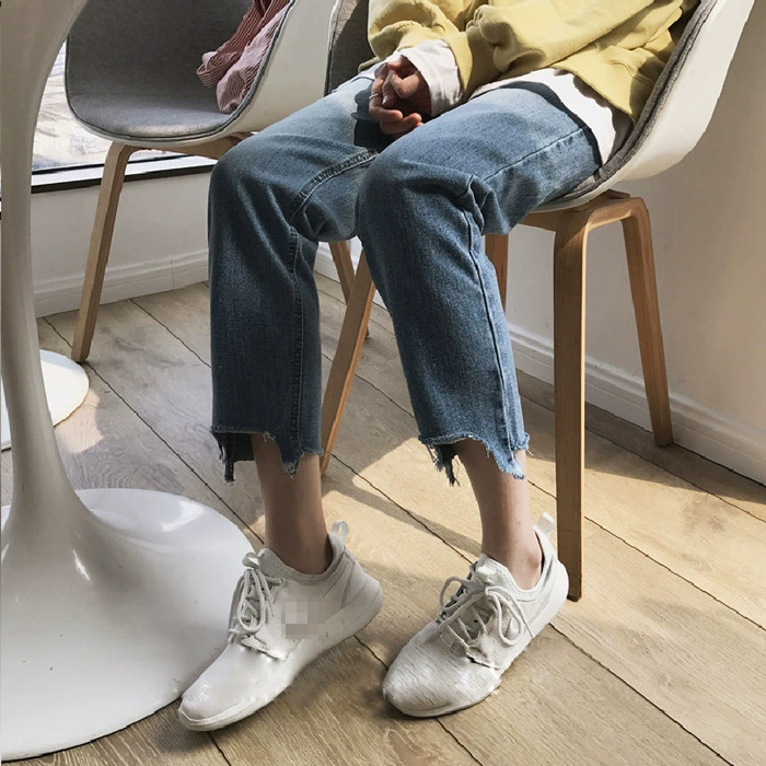 Повседневные джинсы больших размеров для пухленьких девочек, подходящие для толстых брюк до бедер ранней осени, Женская Новая мода 2022 года, Ранняя осень