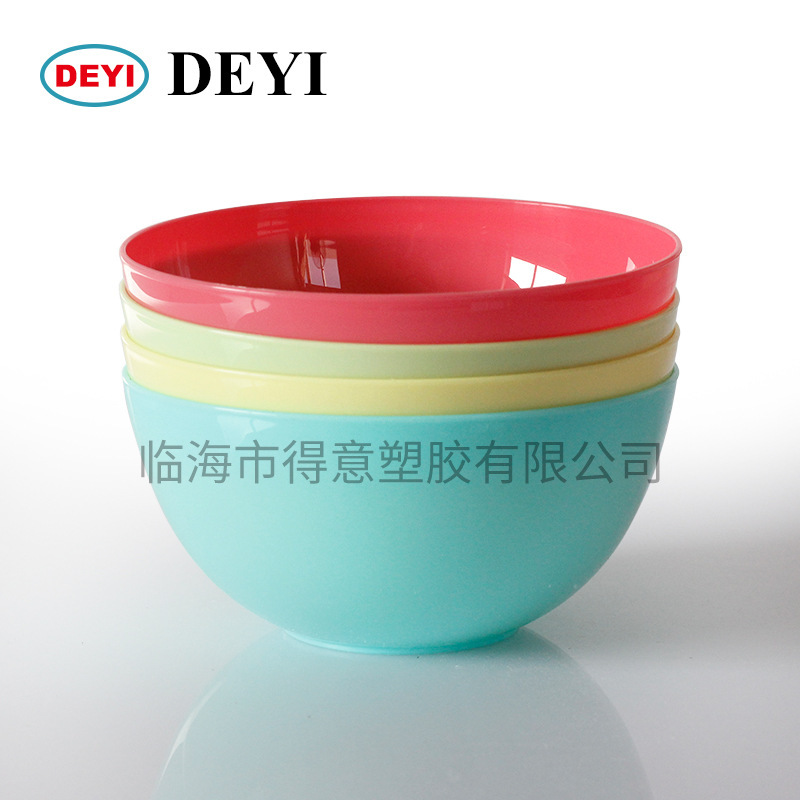 Creative kitchen color plastic bowl PP children's Bowl set manufacturers promotional plastic tableware plastic bowl