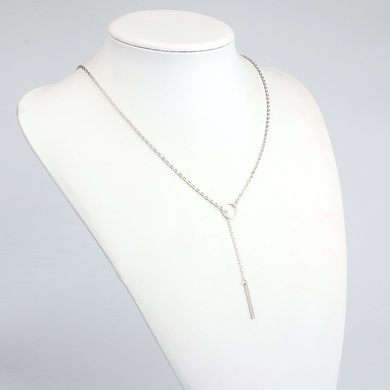7g Weight Necklace Classification Wedding, Travel Occasion Alloy Material Women'S Gender Plating Design Simple Style Style Gold, Silver Color Fashion Retro Necklace 2