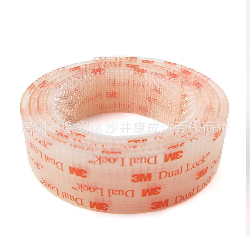 SJ3561 transparent Dual Lock mushroom buckle VHB adhesive nylon buckle with Velcro