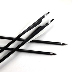 弓箭箭支 新手練習箭8mm玻纖箭黑白羽 反曲複合美獵傳統直拉弓