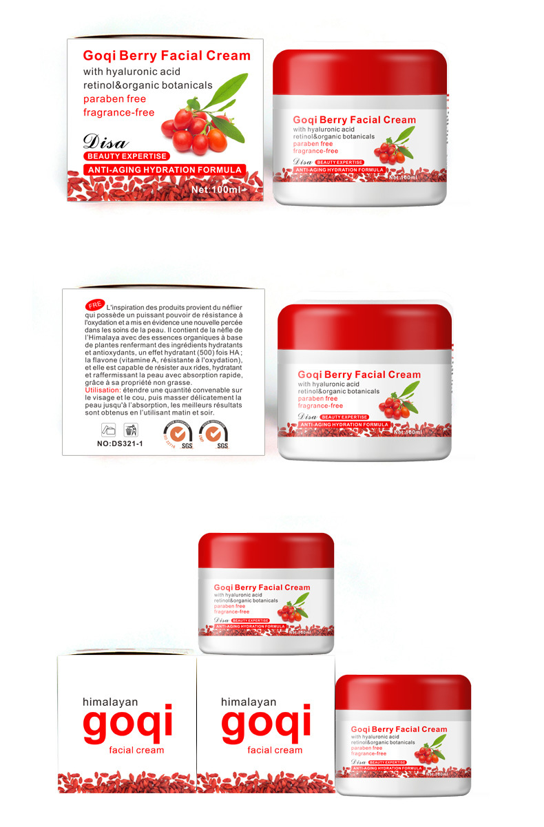 Disaar Goji Berry Facial Cream in Use