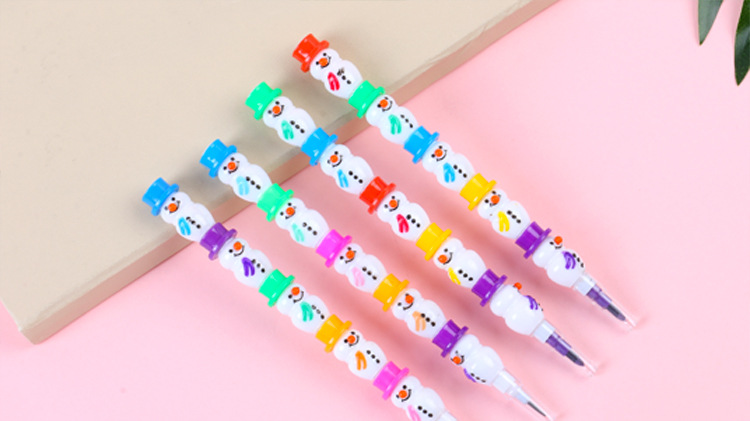 28800g Weight Learning Occasion New Creative Snowman Crayon Cut-free Removable Pencil 1 Piece