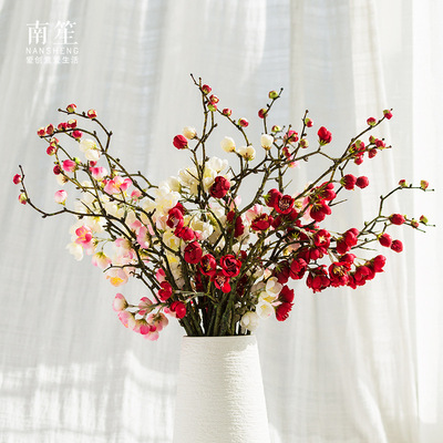modern Simplicity Loya Artificial Flower Artificial flower Soft loading Home Furnishing Jewelry flower arrangement Silk flower ornament Proud plum