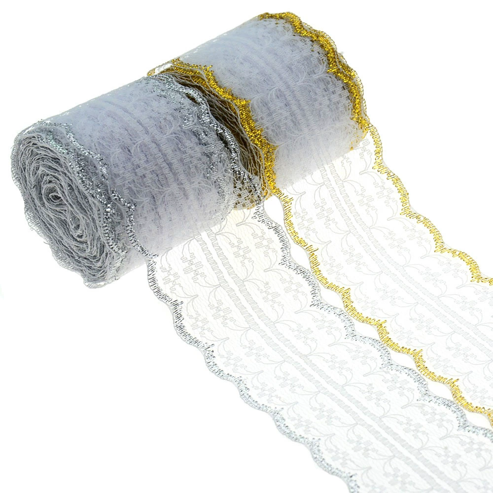133-2 Platinum silver color explosion-free lace lace long-term spot supply width 4.5cm