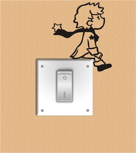 eaby Amazon little boy new creative carved switch wall sticker decorative sticker wholesale M12