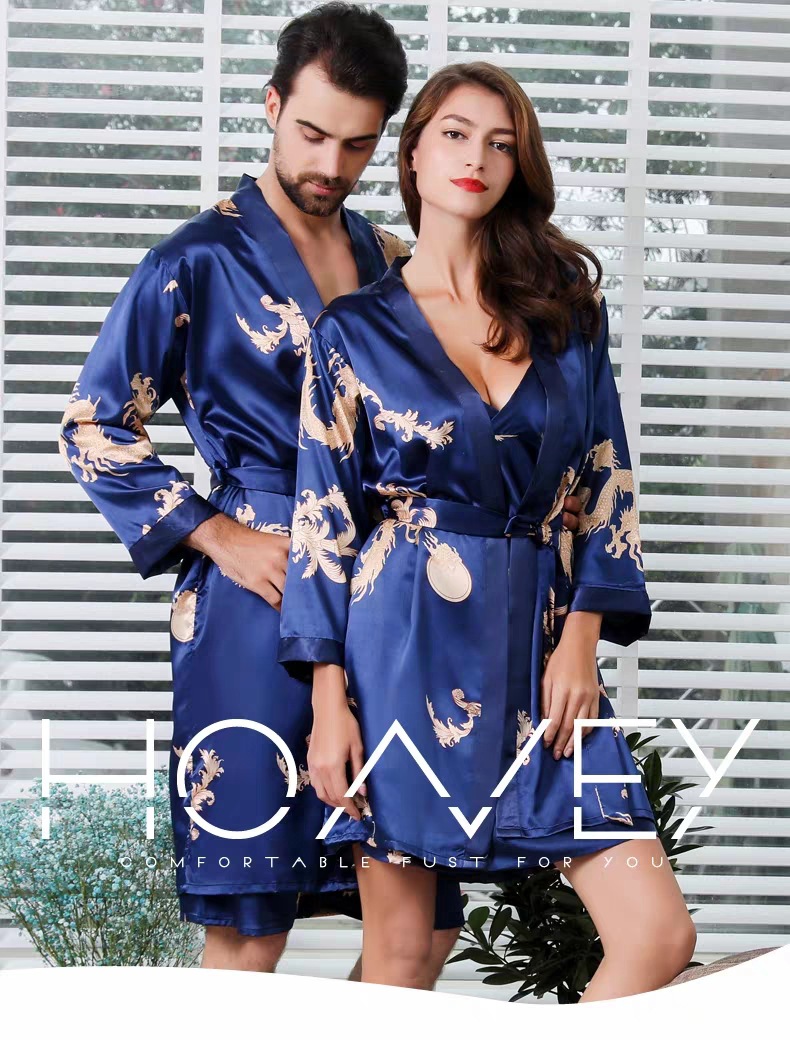 睡袍男, 睡袍女,情侣睡袍,情侣浴袍,外贸睡袍,丝绸睡袍,仿